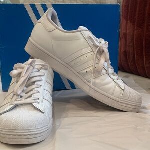adidas superstar unisex White Athletic Shoes